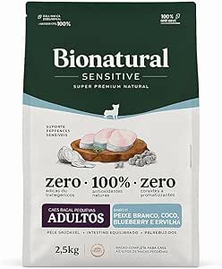 Ração Bionatural Prime Cães Sensitive Porte Pequeno Peixe Branco 2,5KG