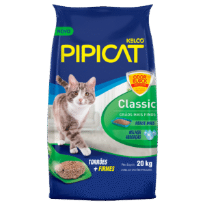 Areia para Gato Pipicat Classic Odor Block 20kg
