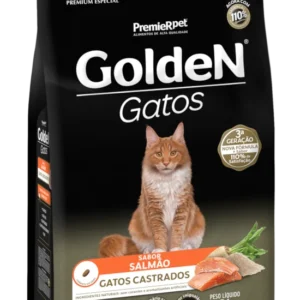 Ração Golden para Gatos Adultos Castrados Salmão 10 kg