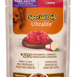 Ração Úmida Special Dog Sachê Carne para Cães Raças Pequenas 100g
