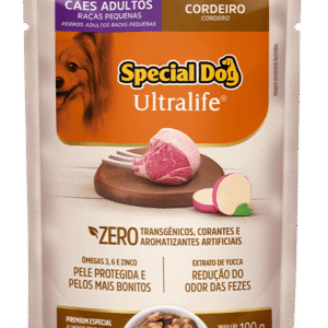 Ração Úmida Special Dog Sachê Cordeiro com Batata Doce para Cães Adultos Raças Pequenas 100g